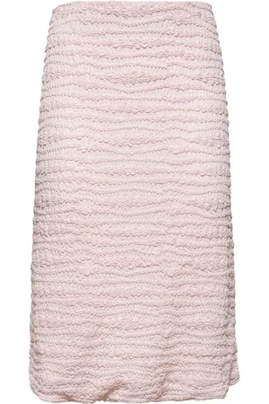 Jil Sander Femme, Jupes, Rose, Taille: 40 FR Jupe Rose Mi-Longue, Coupe Décontractée