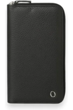 Orciani Homme, Accessoires, Noir, Taille: ONE Size Portefeuille en cuir martelé