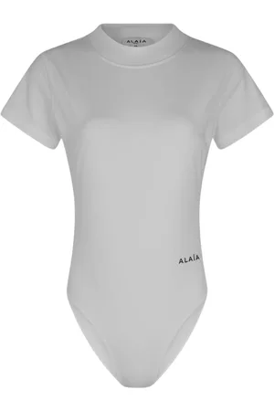 Alaïa Femme, Tops, Blanc, Taille: 38 FR Haut en Coton
