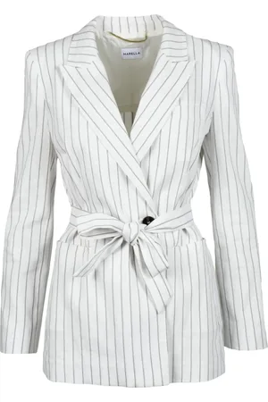 MARELLA Femme, Vestes, Blanc, Taille: 36 FR Veste Manager à boutons croisés