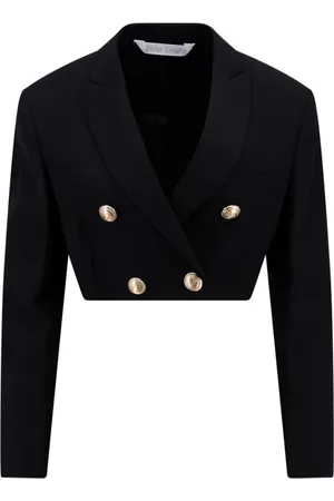 Palm Angels Femme, Vestes, Noir, Taille: 34 FR Blazer Noir Croisé