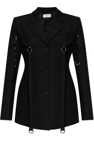 OFF-WHITE Femme, Vestes, Noir, Taille: 36 FR Blazer croisé