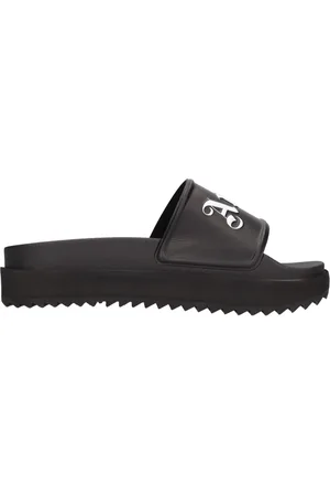 Palm Angels Femme, Chaussures, Noir, Taille: 37 EU Platform Logo Slide