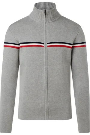 Fusalp Homme, Pulls, Gris, Taille: M Gilet Zippé en Maille Heritage