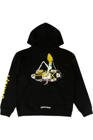 CHROME HEARTS Homme, Sweatshirts et sweats à capuche, Noir, Taille: L Sweat à capuche noir Record