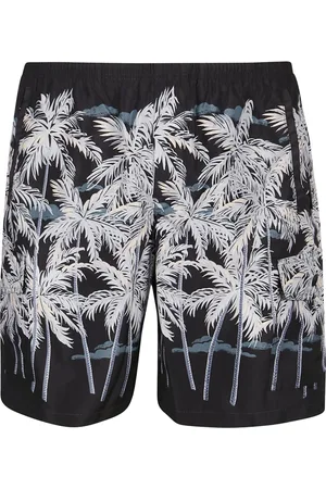 Palm Angels Homme, Maillots de bain, Noir, Taille: L Allover Palms Swimshort