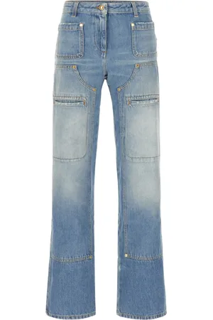 Palm Angels Femme, Jeans, Bleu, Taille: W25 Jean Droit à Panneaux