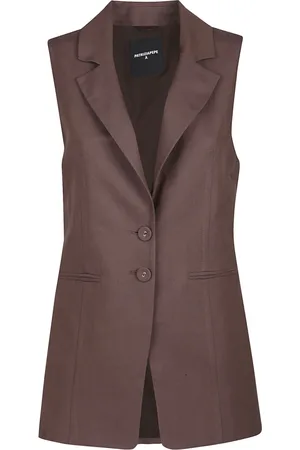 Patrizia Pepe Femme, Vestes, Brun, Taille: 34 FR Veste Essentielle Classique pour Homme