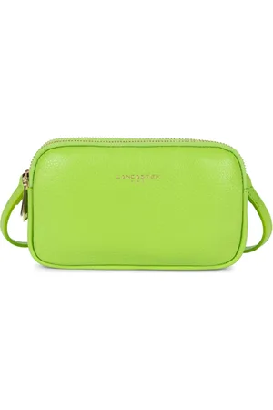 Lancaster Femme, Sacs, Vert, Taille: ONE Size Double pochette zippée Dune Pomme