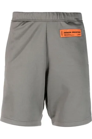 Heron Preston Homme, Shorts, Gris, Taille: L Short de survêtement gris décontracté avec logo