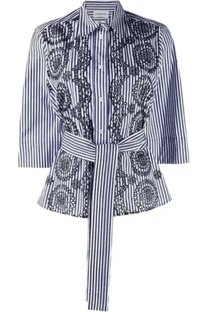 P.A.R.O.S.H. Femme, Blouses et Chemises, Bleu, Taille: 42 FR Chemise Classique