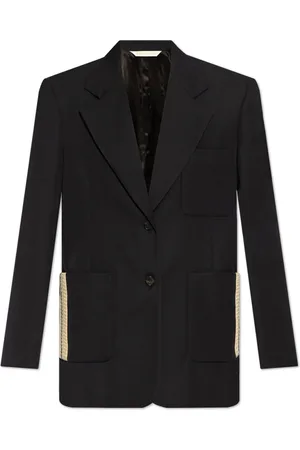 Palm Angels Femme, Vestes, Bleu, Taille: 38 FR Blazer à Poches