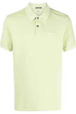 C.P. Company Homme, Tops, Vert, Taille: S Polo avec Logo Brodé