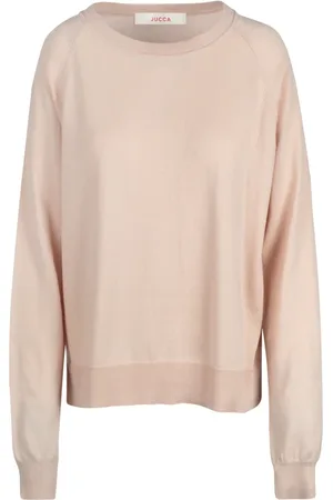 Jucca Femme, Sweatshirts et sweats à capuche, Rose, Taille: 40 FR Pull Col Rond Manches Longues en Coton