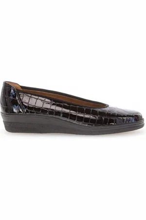 Gabor Femme, Chaussures, Noir, Taille: 42 1/2 EU Ballerines compensées Piquet