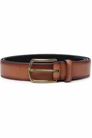 Officine creative Homme, Accessoires, Brun, Taille: 100 CM Ceinture en cuir avec bande OC 04