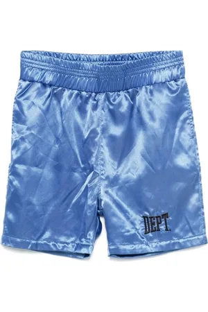 GALLERY DEPT. Homme, Shorts, Bleu, Taille: S Short Bleu Satiné à Taille Élastique