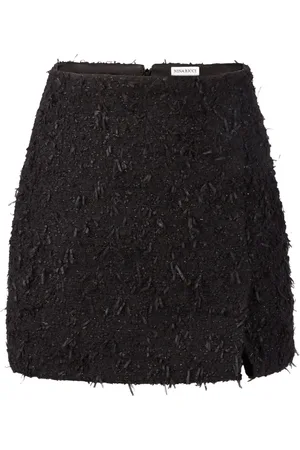 Nina Ricci Femme, Jupes, Noir, Taille: 38 FR Mini-jupe noire en tweed