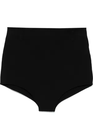 COPERNI Femme, Shorts, Noir, Taille: 38 FR Shorts Noirs Taille Haute avec Passants de Ceinture