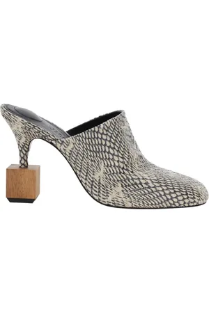 Jacquemus Femme, Chaussures, Gris, Taille: 37 EU Sandales Multicolores Effet Peau de Serpent Talon Haut