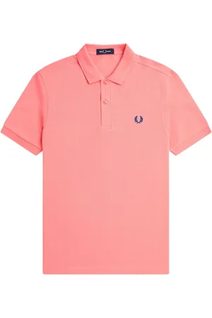 Fred Perry Homme, Tops, Rose, Taille: L Polo Uni Coupe Slim Corail Chaleur