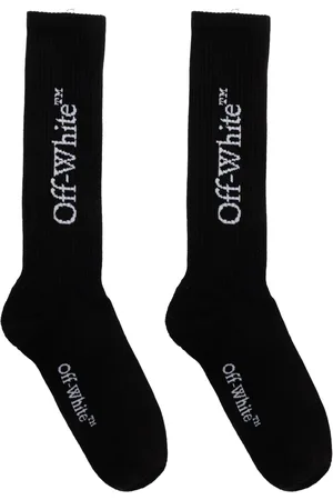 OFF-WHITE Homme, Sous-vêtements, Noir, Taille: L Chaussettes Longues Confortables pour Amoureux des Livres
