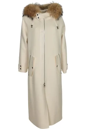 P.A.R.O.S.H. Femme, Manteaux, , Taille: 36 FR Manteau Parka Crème