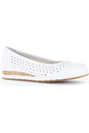 Gabor Femme, Chaussures, Blanc, Taille: 38 EU Chaussures Blanches Décontractées à Lacets