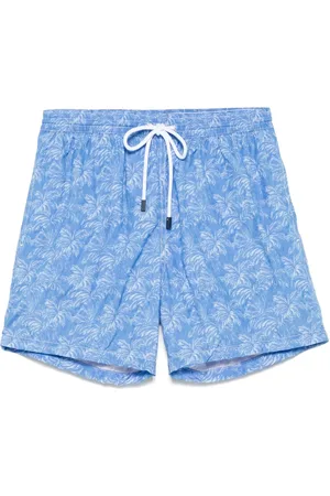 BARBA Homme, Maillots de bain, Bleu, Taille: L Short de bain en polyester avec poches latérales