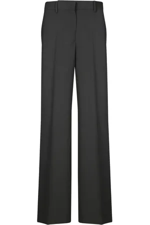 Msgm Femme, Pantalons, Noir, Taille: 40 FR Pantalon palazzo noir ajusté