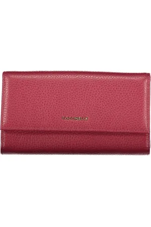Coccinelle Femme, Accessoires, Rouge, Taille: ONE Size Portefeuille élégant en cuir rose avec deux compartiments