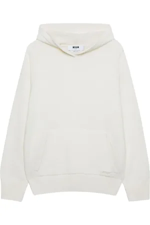 Msgm Femme, Sweatshirts et sweats à capuche, Blanc, Taille: 36 FR Pull en maille blanc