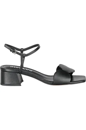 Bibi Lou Femme, Chaussures, Noir, Taille: 40 EU Sandale en cuir avec bout carré