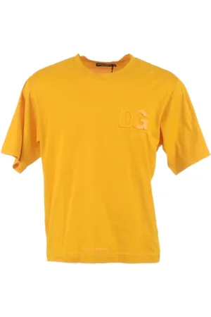 Dolce & Gabbana Homme, Tops, Jaune, Taille: M T-shirt homme manches courtes