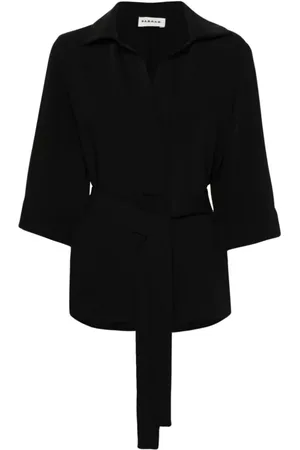 P.A.R.O.S.H. Femme, Blouses et Chemises, Noir, Taille: 36 FR Blusa Kimono