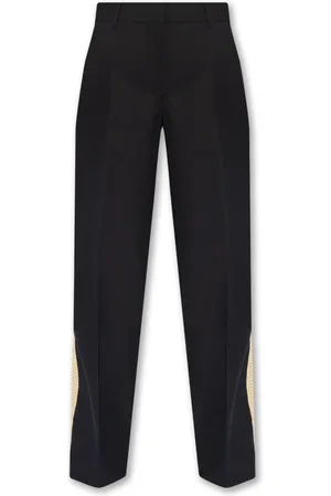 Palm Angels Femme, Pantalons, Bleu, Taille: 38 FR Pantalon à rayures latérales