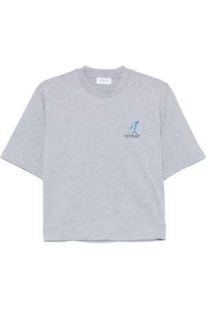 OFF-WHITE Femme, Tops, Gris, Taille: 40 FR Ensemble Polo Gris et T-shirt Blanc