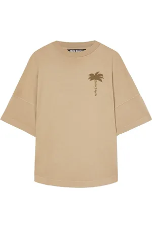 Palm Angels Homme, Tops, , Taille: M T-shirt ras du cou avec logo imprimé