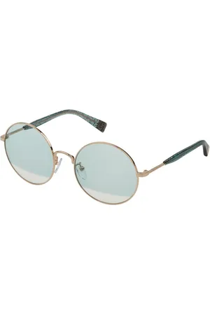 Furla Femme, Accessoires, Jaune, Taille: ONE Size Lunettes de soleil en métal or rose