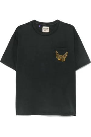 GALLERY DEPT. Homme, Tops, Noir, Taille: XL T-shirt ras du cou avec poche poitrine