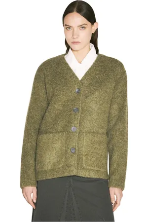 OUR LEGACY Femme, Pulls, Vert, Taille: 36 FR Gilet Douillet et Flou en Maille