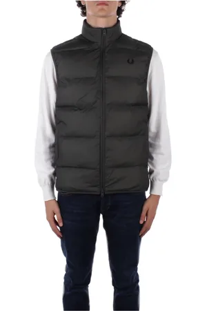 Fred Perry Homme, Vestes, Vert, Taille: S Veste sans manches Gilet