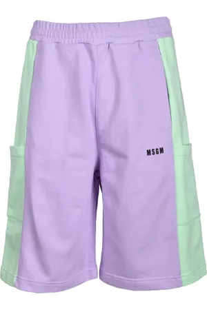 Msgm Homme, Shorts, Violet, Taille: S Bermuda en coton