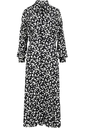 Msgm Femme, Robes, Multicolore, Taille: 40 FR Robe Chemisier Imprimée en Viscose avec Ceinture