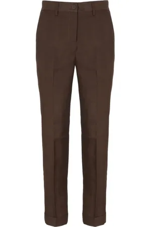 P.A.R.O.S.H. Femme, Pantalons, Brun, Taille: 38 FR Raisa Pantalons