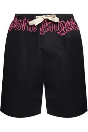 Palm Angels Homme, Shorts, Noir, Taille: L Logo Shorts