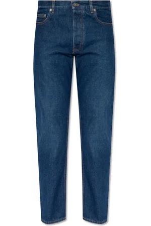 OFF-WHITE Homme, Jeans, Bleu, Taille: W30 Jeans fuselés à écusson logo