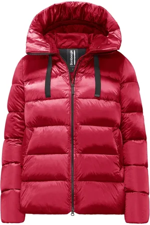 Bomboogie Femme, Vestes, Rouge, Taille: 44 FR Doudoune Légère en Nylon Lumineux avec Capuche