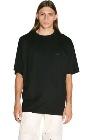 MUGLER Homme, Tops, Noir, Taille: L T-shirt ras du cou avec détails argentés
