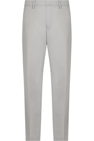 Armani Exchange Homme, Pantalons, Gris, Taille: W33 Pantalon Jambe Droite Passants Ceinture Logo